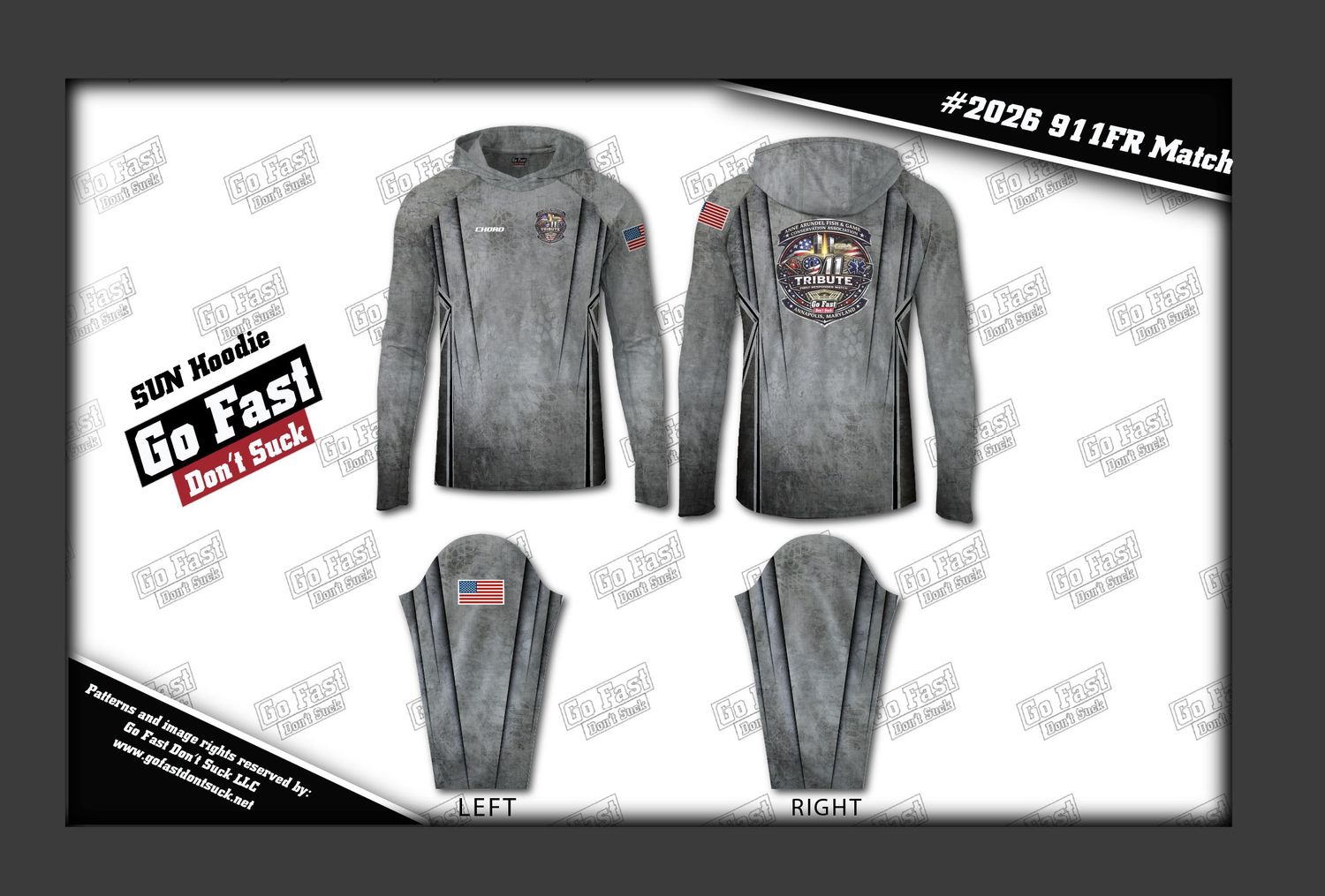 2026 9-11 Tribute to First Responders Match - Sun Hoodie.