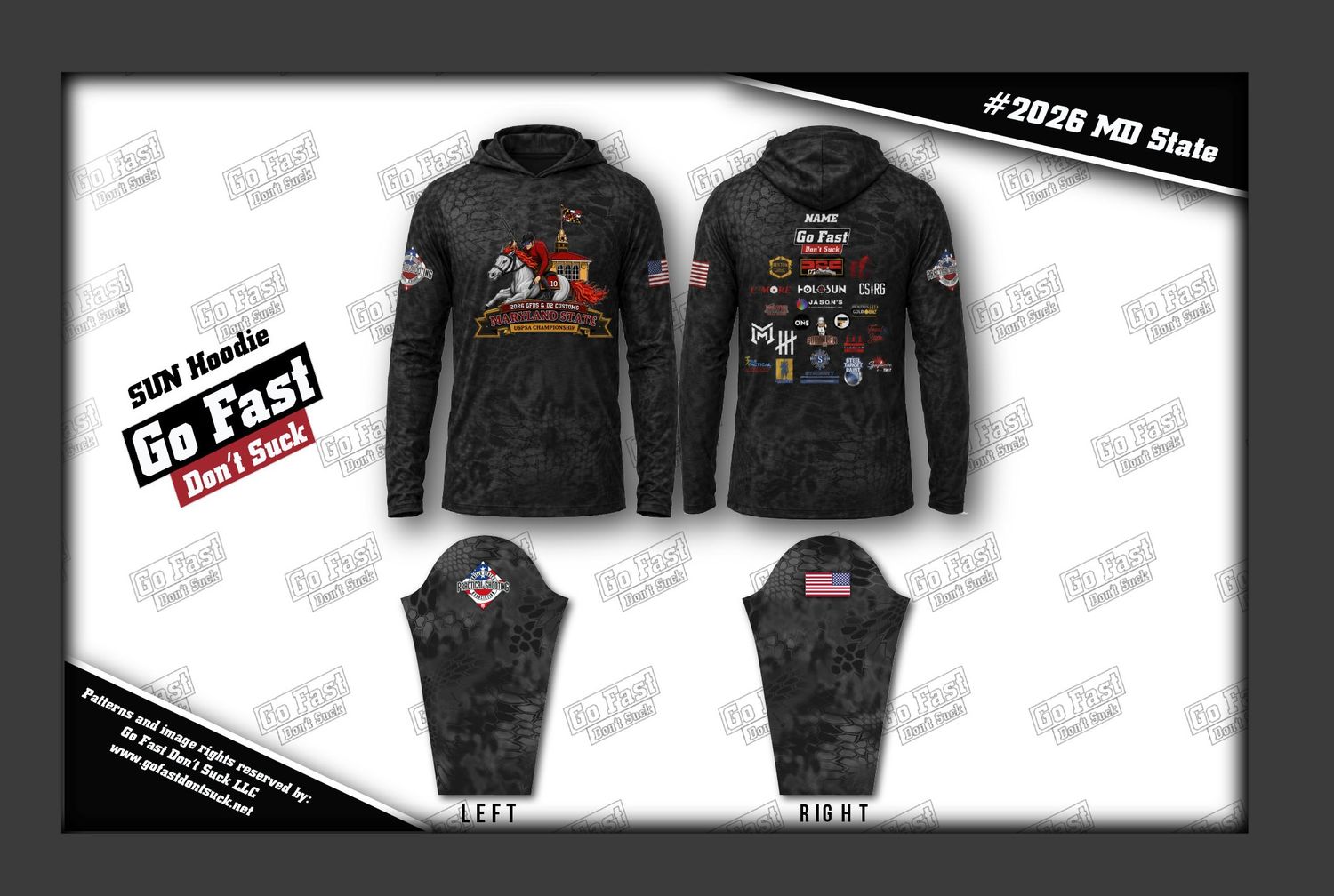 2026 Maryland State USPSA Championship Sun Hoodie