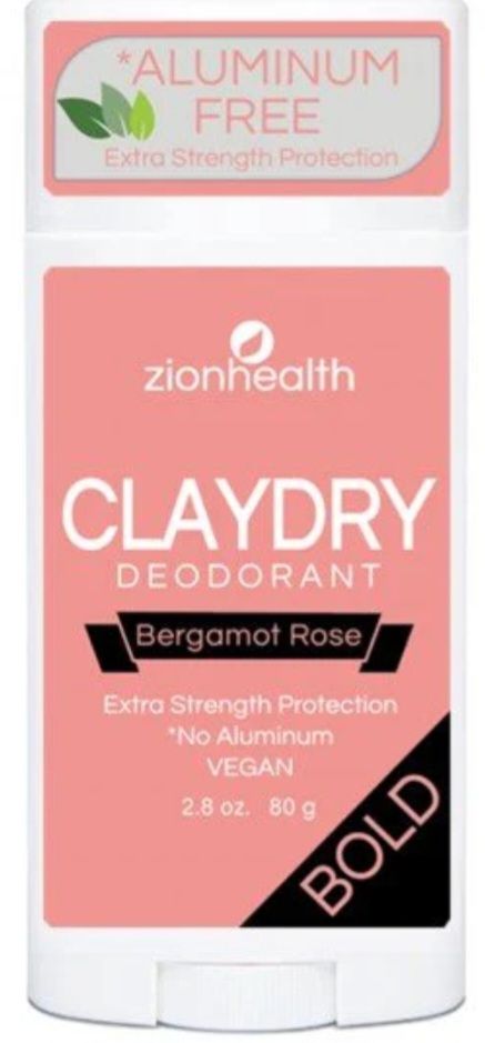 Clay Dry Deodo- Bergamot Rose Extra Protection 2.8oz