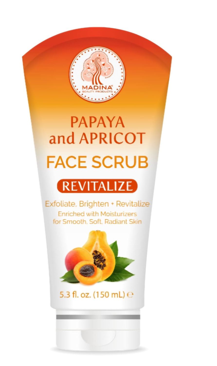 Madina Facial Scrub Papaya &amp; Apricot 150ml