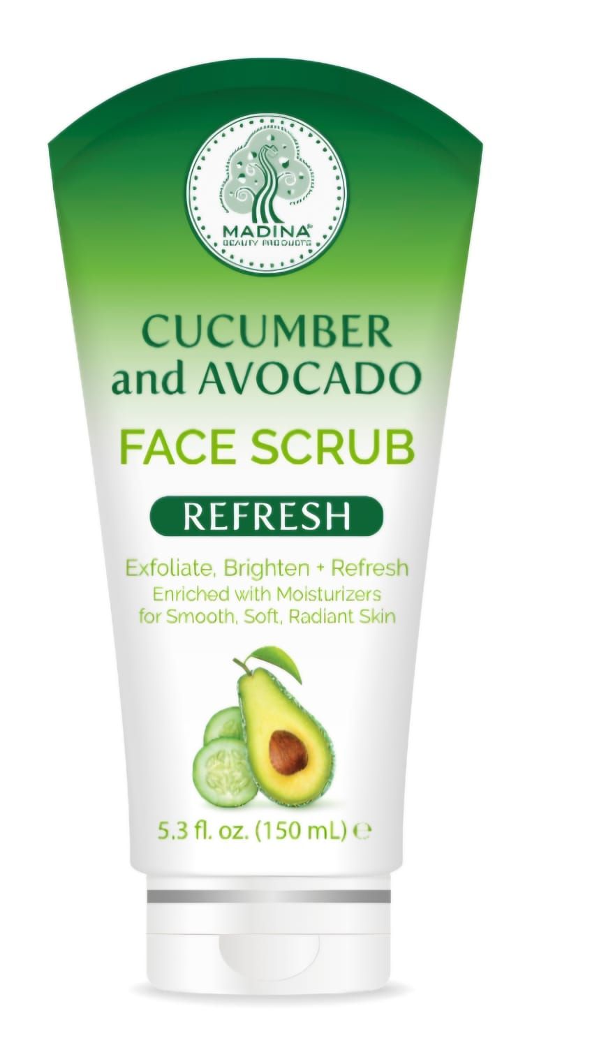 Madina Facial Scrub Cucumber and Avocado 150ml
