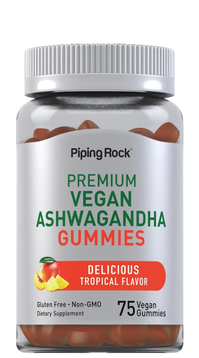 Piping Rock Vegan Ashwagandha 75vgummies