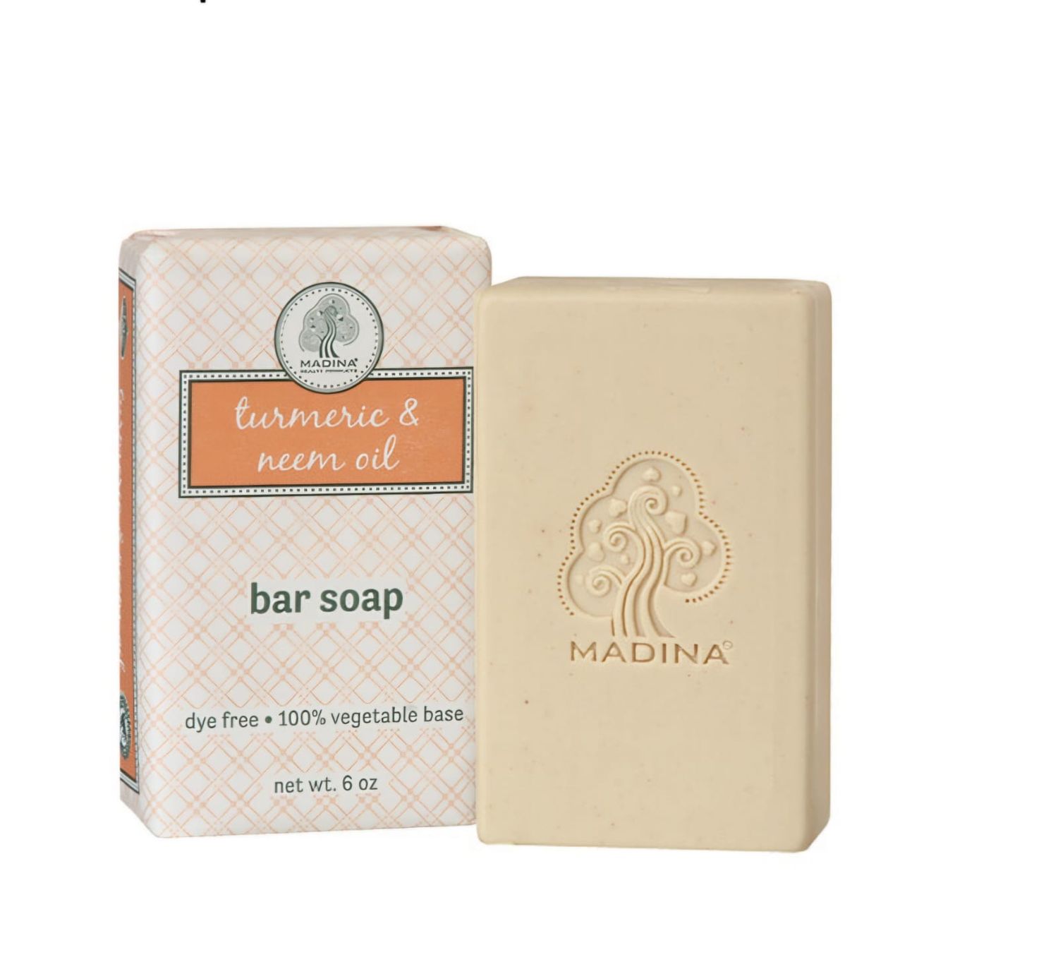 Madina Turmeric &amp; Neem Soap 6oz