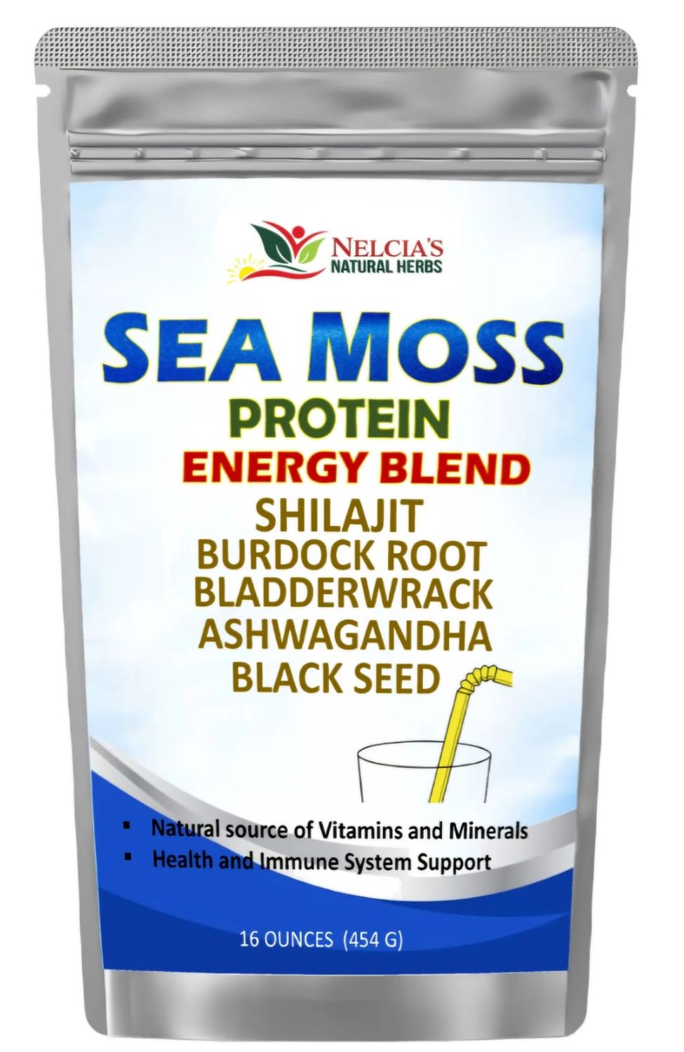 Nelcia Seamoss energy blend 16oz