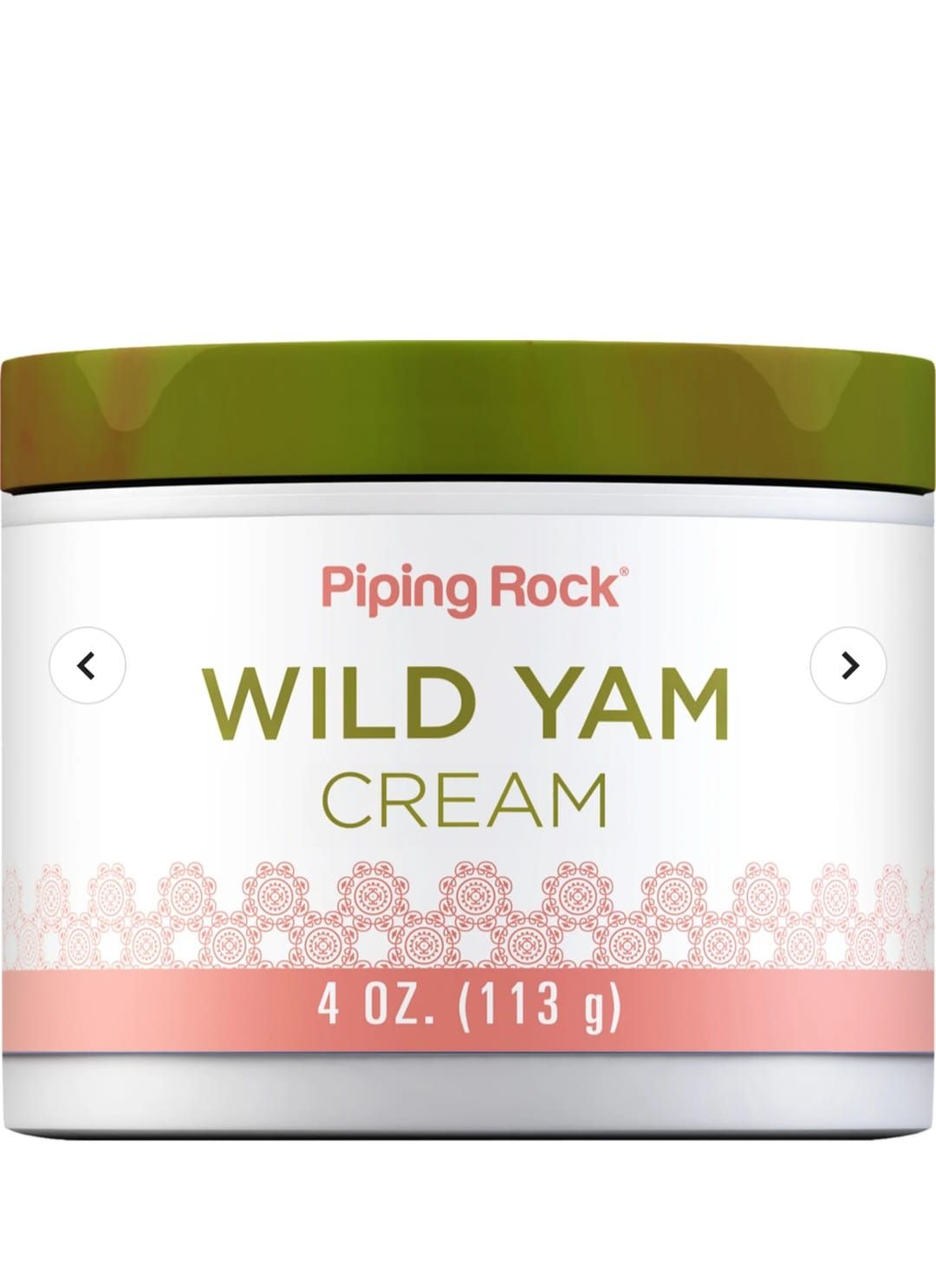 Piping Rock Wild Yam Cream 4 oz