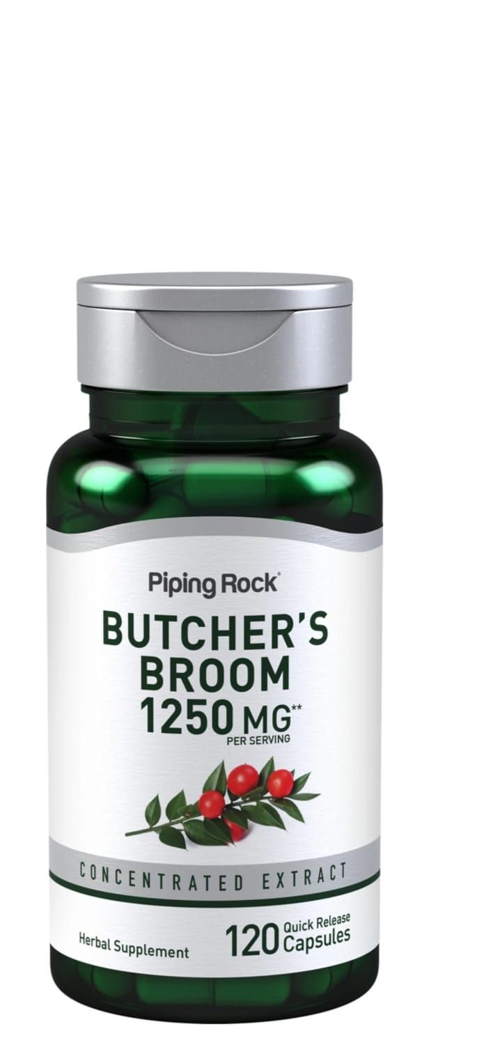 Piping Rock Butcher's Broom 1250mg 120qcaps