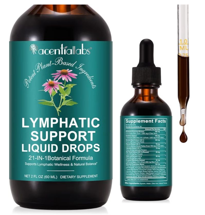 Acentiallabs 21 in 1 Lymphatic Drainage 2floz