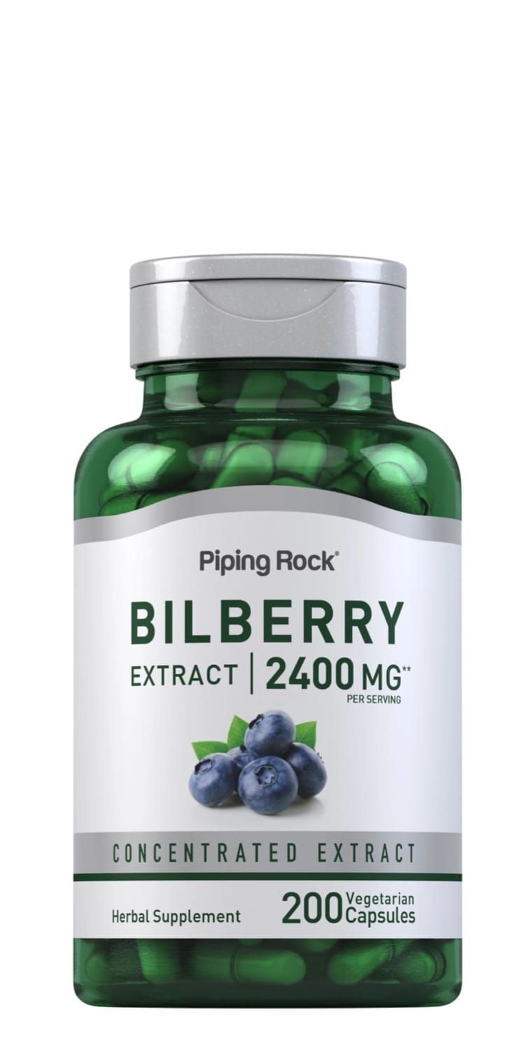 Piping Rock Bilberry Extract 2400mg 200vcaps
