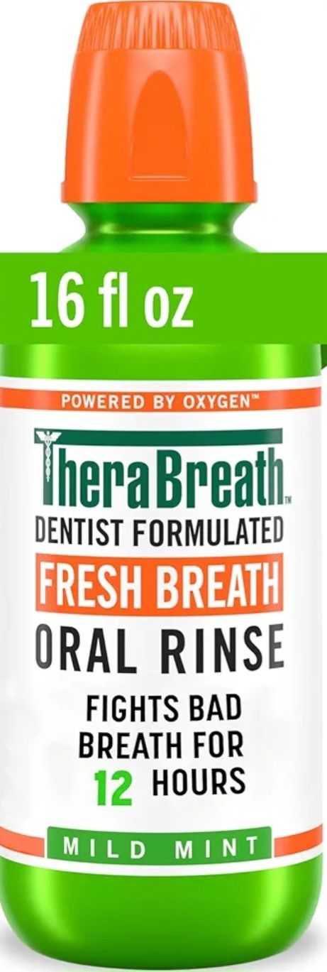 TheraBreath Mild Mint Oral Rinse 16floz
