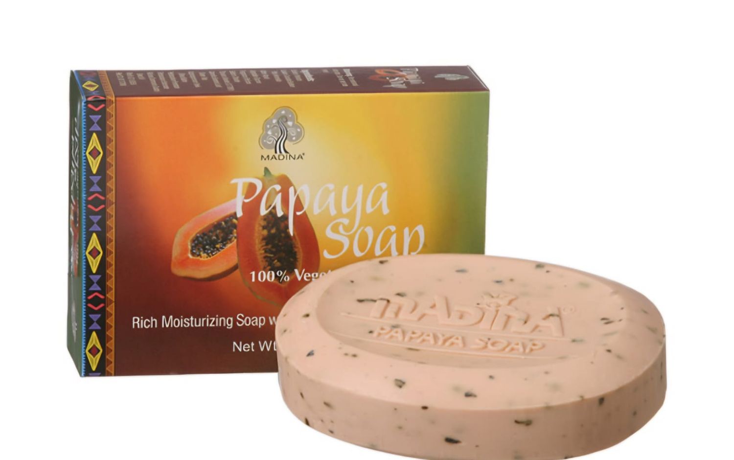 Madina Papaya soap 3.5oz.