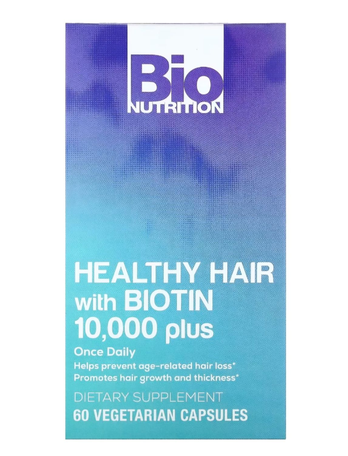 Bio Nutrition Healthy Hair with Biotin 60vcaps