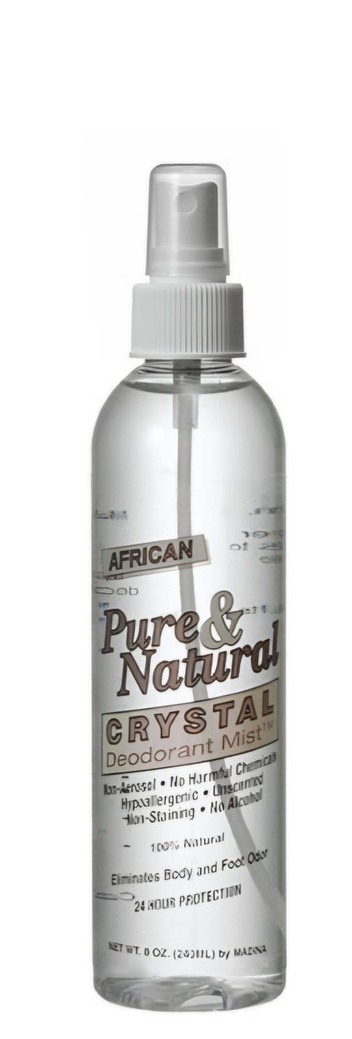 African Pure &amp; Natural Crystal Deodorant Mist 8oz