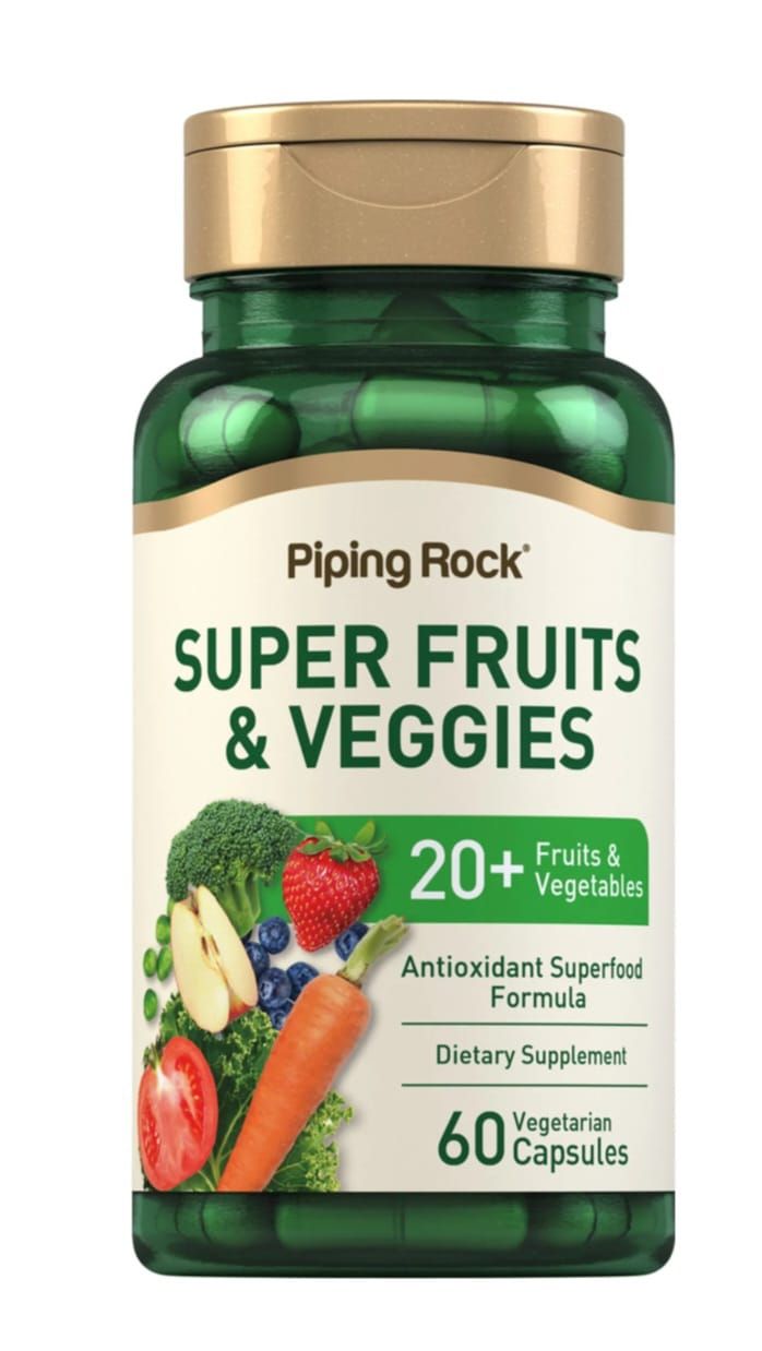 Piping Rock Super Fruit &amp; Veggies 60vcaps