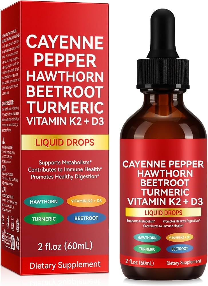Cay, Hawth, Beet, Tur &amp; Vit K2D3 drops 2floz