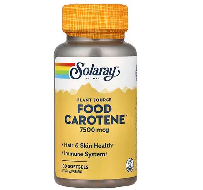 Solaray Food Carotene 100 sftgel