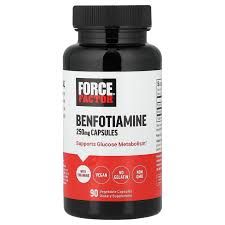Force Factor Benfotiamine 90vcaps 250mg