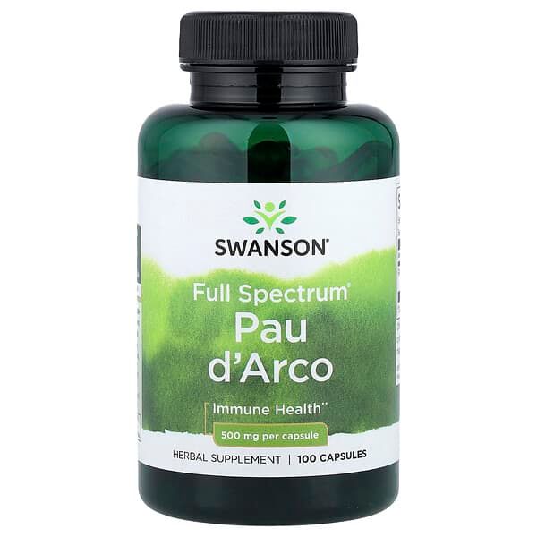 Swanson Full Spectrum Pau D'Arco 500mg 100caps