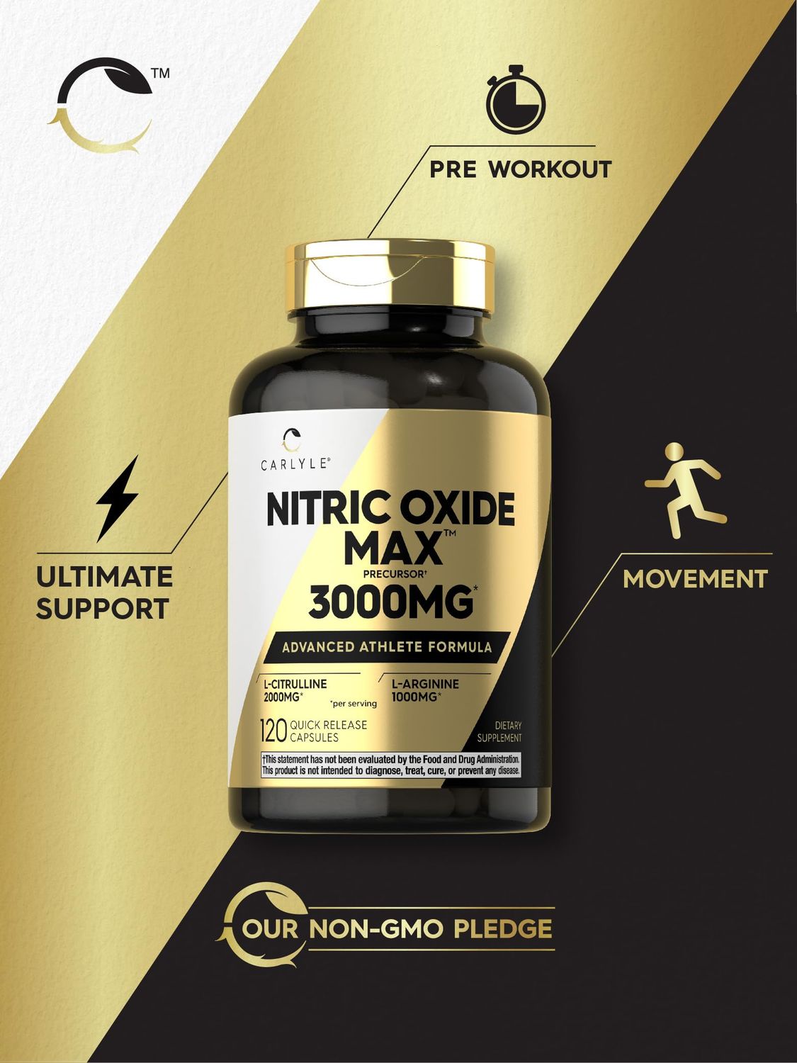 Carlyle Nitric Oxide Max 3000mg 120qcaps