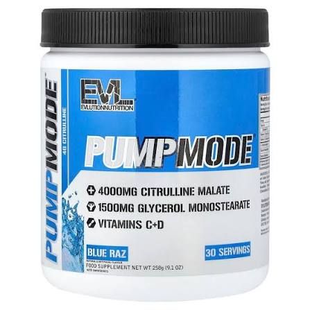 Evlution Nutrition Pump Mode Blue Raz 258g