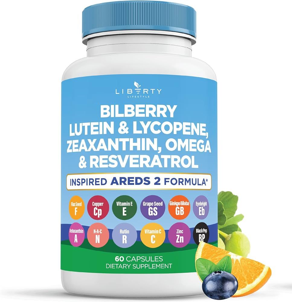 Liberty Bilberry, Lutein &amp; Lycopene Formula 60caps