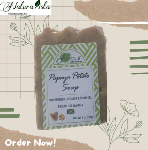 Nour Papaya and Pot Soap 4oz