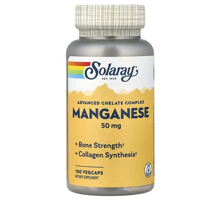 Solaray Manganese 50mg 100vcaps