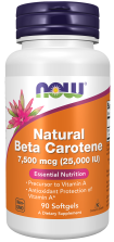 Now Nat Beta Carot 25000 90sfgl