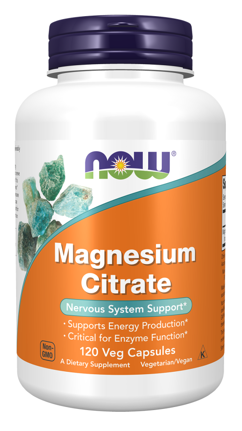 Now Magnesium Citrate 120vcaps