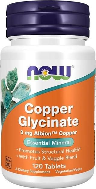 Now Copper Glycinate 120 tabs