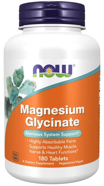 Now Magnesium Glycinate 180tabs