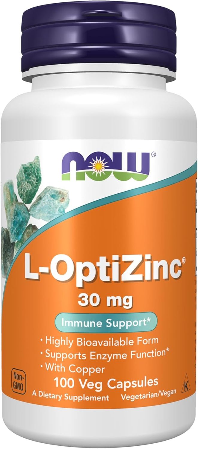 Now L-OptiZinc 30mg 100cap
