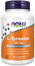 Now L-Tyrosine 500mg 120caps
