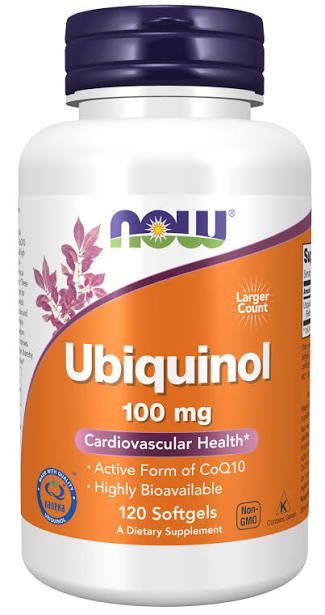 Now Ubiquinol 100mg 120 caps