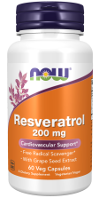 Now Natural Resveratrol 200mg 60vcaps