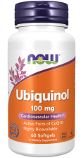 Now Ubiquinol 100mg 60sgel