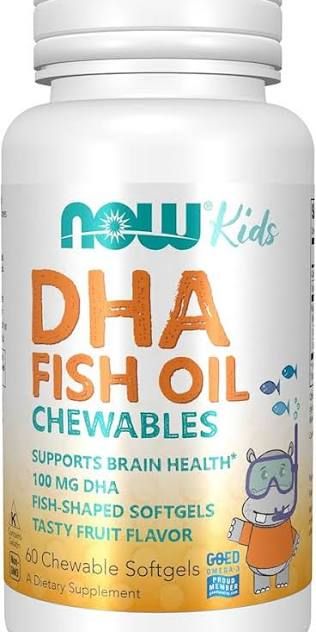 Now Kids DHA Fish Oil 60 chew softgels