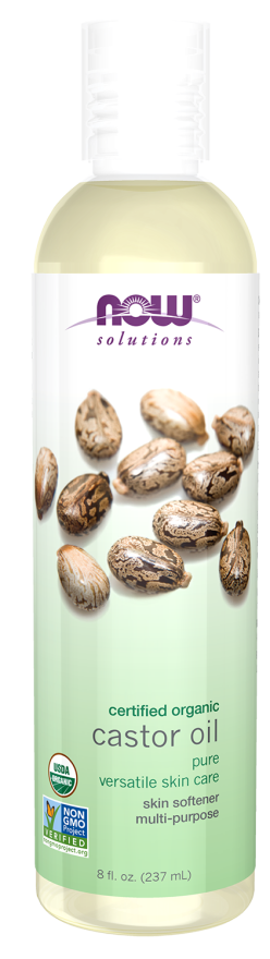 NOW Organic Castor Oil 8oz