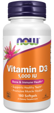 NOW Vitami D-3 1,000 IU 180sgel