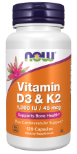 Now Vitamin D3&amp;k-2 1000IU/45m 120caps
