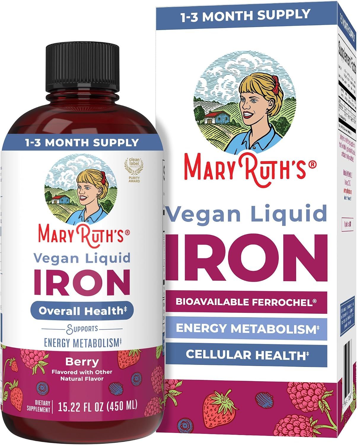 Mary Ruths Liq Iron 450ml