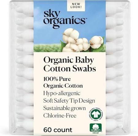 Sky Organics Organic Cotton Baby Swabs