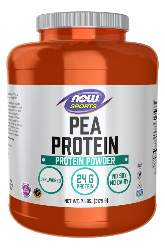 NOW PEA PROTEIN UNFLAVORED 7 LB