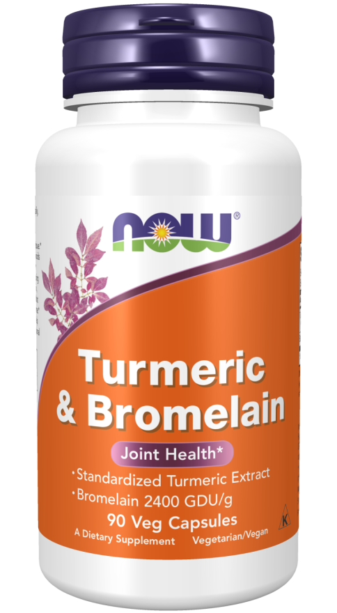 Now Turmeric&amp;Bromelain 90vcaps