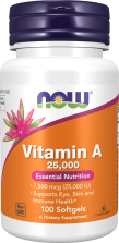 Now Vitamin A 100 Softgels