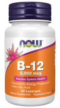 Now Vit B12, 5000mcg 60 loz