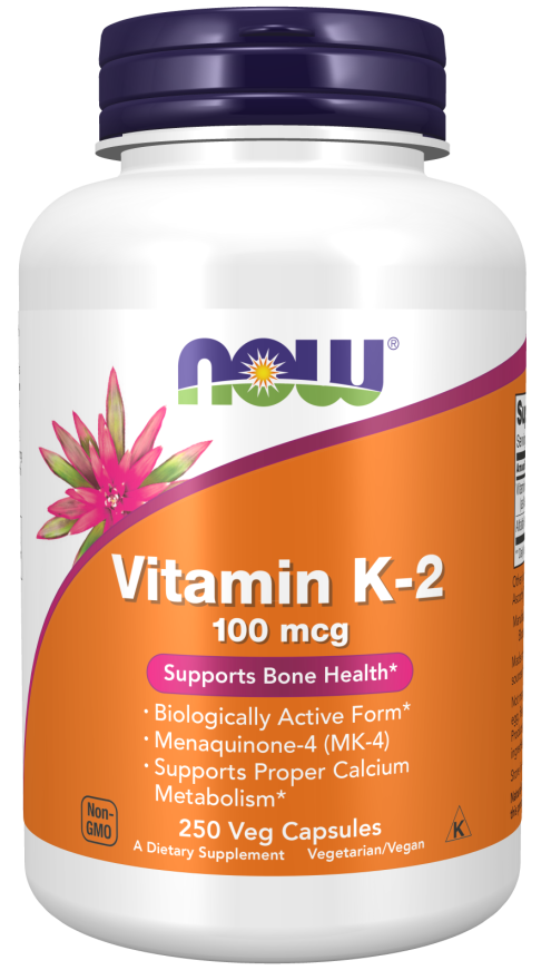 NOW Vitamin K-2 100mcg 100vcaps