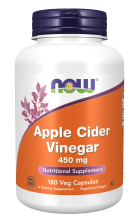 Now Appl Cide Vinega 450mg 180c