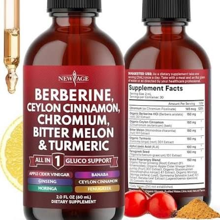 VivoNu Berberine 14-in-1 Advanced  Botanical Formula 2 fl oz