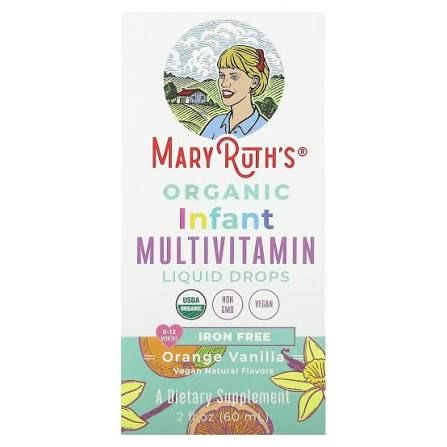 Mary Ruth's, Infant Multivitamin Organic Liq Drops Iron Free 2floz