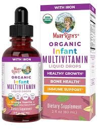 Mary Ruth's Infant Multivitamin Organic Liquid Drops With Iron 2floz